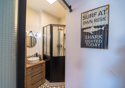 Clin d'œil surf dans l'entrée